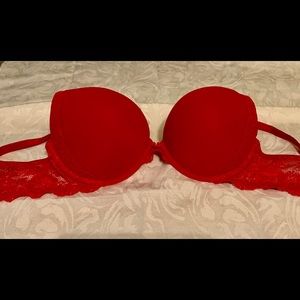 Dream Angel Red Victoria Secret Push Up Bra